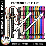 Recorder clipart (clipart) 2 styles, and Recorder Fingerin