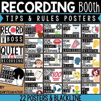 Preview of Recording Tips Posters for Bulletin Boards, Booths, and Corners