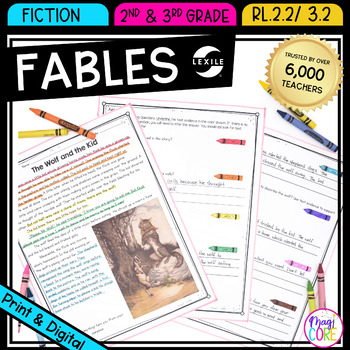 Preview of Retell Stories Fables Theme Reading Comprehension Passages 2nd 3rd RL.2.2 RL.3.2