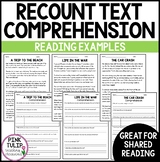 Recount Text Examples - Ten Reading Samples with Comprehension