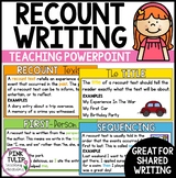 Recount Text Reading Writing PowerPoint Presentation - Gui