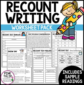 recount text writing worksheet pack no prep lesson ideas