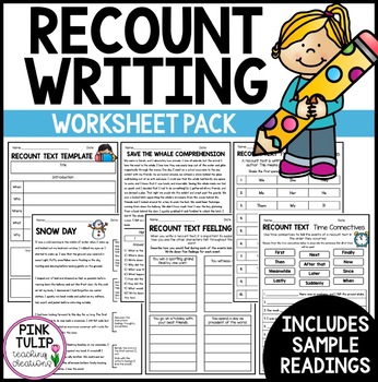 recount text writing worksheet pack no prep lesson ideas tpt