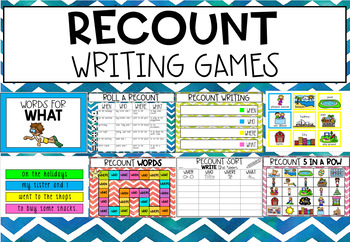 recount writing teaching resources teachers pay teachers