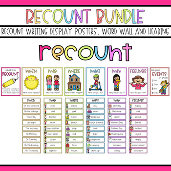 Preview of Recount Writing BUNDLE