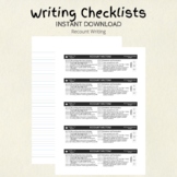 Recount Writing Checklist