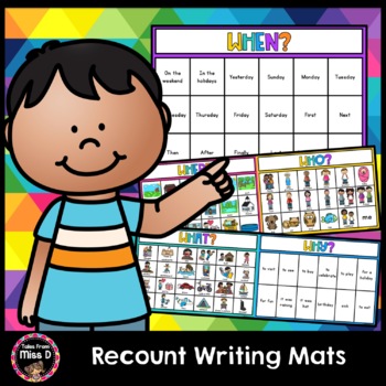 Preview of Recount Writing Mats