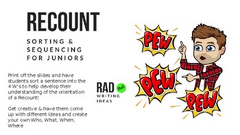 Preview of Recount Writing: Sorting & Sequencing for Juniors