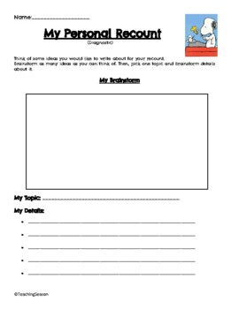 recount writing template worksheets teaching resources tpt