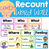 Recount Writing Word Wall