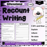 Recount Writing Packet and Teaching Ideas