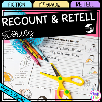 Preview of Recount and Retell Stories - 1st Grade Reading Comprehension Passages Worksheets