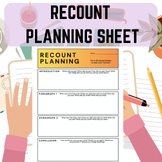 Recount planning sheet