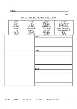 recount worksheet by vanessa coelho teachers pay teachers