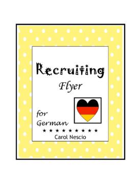 Preview of Recruiting Flyer For German