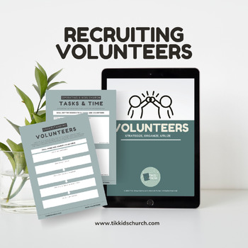 Preview of Recruiting Volunteers Bundle | Worksheet, Strategize, Organize, Team