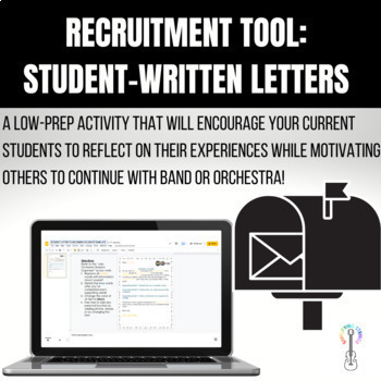 Preview of Recruitment Tool for Band or Orchestra - Student Written Letter Project