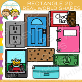 Rectangle Real Life Objects 2D Shapes Clip Art