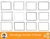 Rectangle Doodle Frames Clipart
