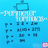 Math Unit: Formula for the Perimeter of a Rectangle