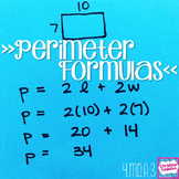 Rectangle Perimeter and Area Formulas
