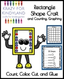 Rectangle Shape Craft and Counting and Graphing Math Activ