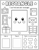 Rectangle shape worksheet