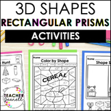 Rectangular Prism | Cuboid | 3D Shapes Worksheets | Shape 