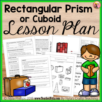 Preview of Rectangular Prism or Cuboid Lesson Plan