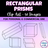 Rectangular Prisms Clipart - 3D Shapes for Secondary Math