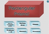 Rectangular Prisms!  Surface Area & Volume.  -SmartBoard N