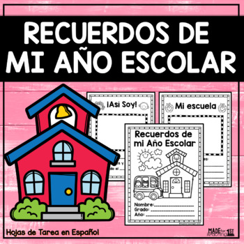 Preview of Recuerdos de mi Año Escolar | Spanish Memory Book