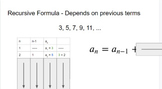 Recursive and Explicit Formulas for Arithmetic Sequences -