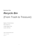 Recycle Bin: A Business Proposal