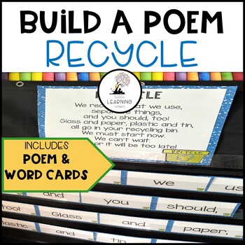 Preview of Recycle Build a Poem Pocket Chart Center
