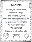 Recycle - Printable Earth Day Poem for Kids