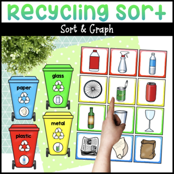 Preview of Recycle Sort Activity & Recycle Graph for Earth Day