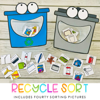 Preview of Recycle Sort - Recycling Activity - Earth Day Activities
