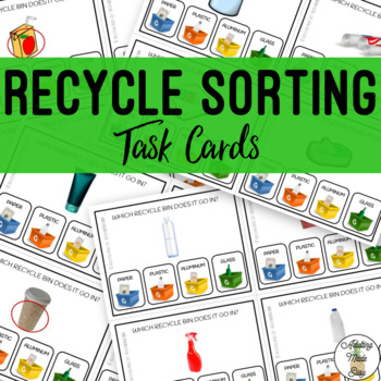 Preview of Recycle Sorting Task Cards