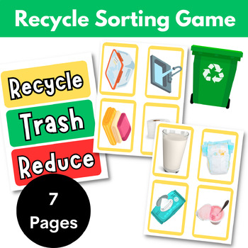 Preview of Recycle, Trash, or Reduce Sorting Game Set