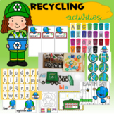 Recycling Activities Center Mats and  Worksheets