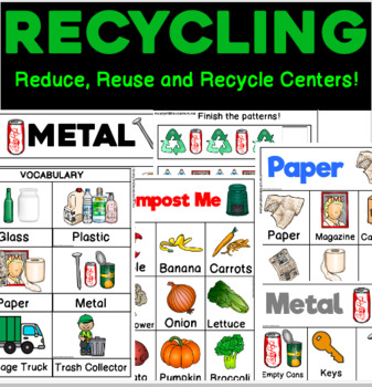 Preview of Reduce, Reuse, Recycle Unit for 3K, Pre-K and Preschool