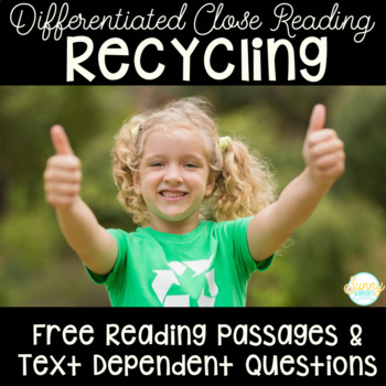 Preview of Recycling | Differentiated Texts | Earth Day Nonfiction