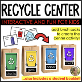 Recycling Center Sort Activity & Student Booklet Kindergar