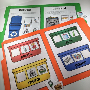 Recycling Center and File Folder Games by Exceptional Thinkers | TPT