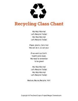 Preview of Recycling Class Chant