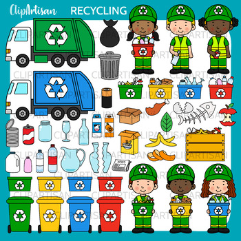 Preview of Recycling Clip Art, Earth Day