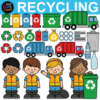 Preview of Recycling Clip Art, Earth Day and Garbage Collection Clip Art