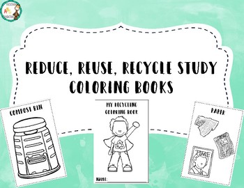 Recycling Coloring Book by Preschool Productions | TpT