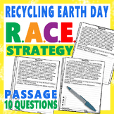 Recycling Earth Day RACE Strategy Worksheets Reading & Com